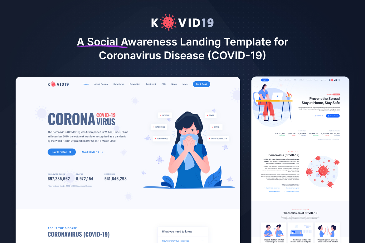 KOVID19 (HTML)